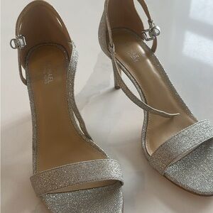 Michael Kors Sparkling Silver Heels